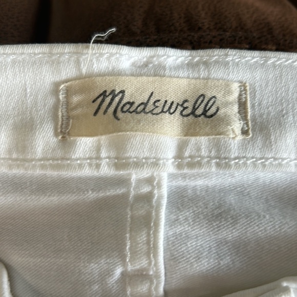 Madewell 9” Mid Rise‎ Skinny Jeans in Pure White. Size 27 T (531) - Picture 10 of 11